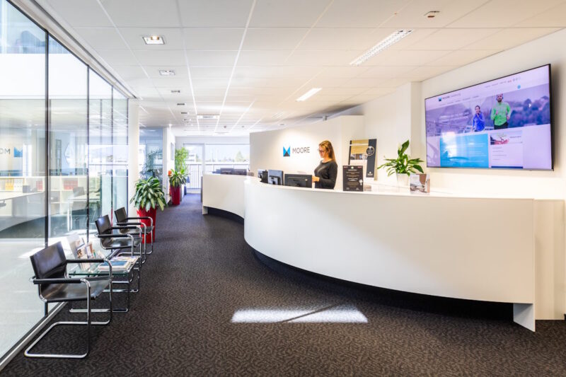 Empfangsbereich von Moore Salzburg