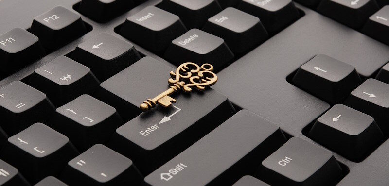 Digital Business: Key auf Keybord